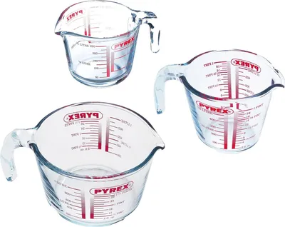 Zdjęcie produktu dla 3-częściowy kubek miarowy Classic Prepware o pojemności 250 ml, 500 ml i 1 litra