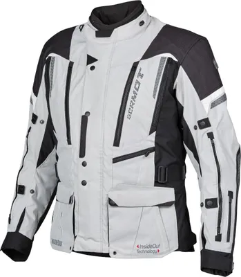 Zdjęcie produktu dla Tekstylna kurtka motocyklowa Germot InsideOut, jasnoszary/czarny, M