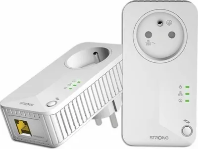 Zdjęcie produktu dla Strong Powerline 600 Triple, 600 Mbit/s, IEEE 802.3, IEEE 802.3u, Typu F, 10,100 Mbit/s, HomePlug AV, 128-bit AES