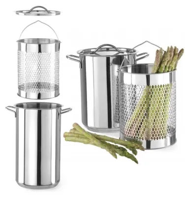 Zdjęcie produktu dla Hendi 833100, 5,5 l, Okrągły, Stal nierdzewna, Aluminium, Stal nierdzewna, Stal nierdzewna, Stal nierdzewna