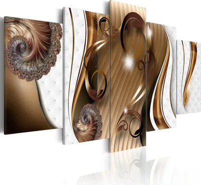 Immagine prodotto di Quadri astratti per parete, 200x100 cm, set di 5 pezzi – Decorazioni per la parete della camera da letto, quadri per il soggiorno, stampe su tela moderne. Codice prodotto: b-A-0064-b-o