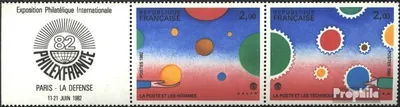 Produktbild von Briefmarken Frankreich 1982 Mi 2321-2322 Dreierstreifen (kompl.Ausg.) postfrisch PHILEXFRANCE