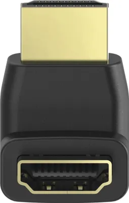 Zdjęcie produktu dla HAMA Adapter HDMI 90 stopni, zoty, czarny