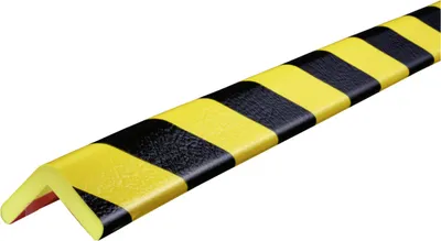 Produktbild von Warn- und Schutzprofil Typ H, gelb/schwarz, 45x45 mm, Länge 5 m