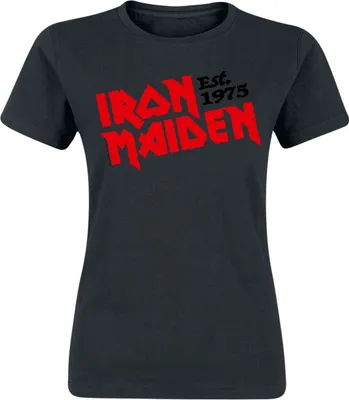 Produktbild von Iron Maiden T-Shirt Damen Est. 1975 schwarz L