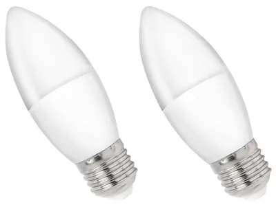 Produktbild von Spectrum E27 LED Kerzenlampe 4W 320lm 3000K Warmweiß 230V 2 Stück