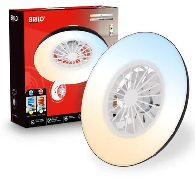 Obrázek produktu pro Stropní ventilátor s osvětlením Dálkové ovládání Ventilátor se světlem Stmívatelné CCT
