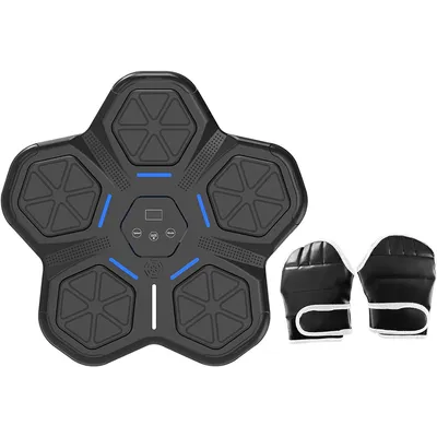 Produktbild von Boxmaschine mit Musik, Musikboxmaschine, Wandmontage Bluetooth-kompatibel, intelligente LED-Beleuchtung, Boxtraining, Konzert, Mit Boxhandschuhen