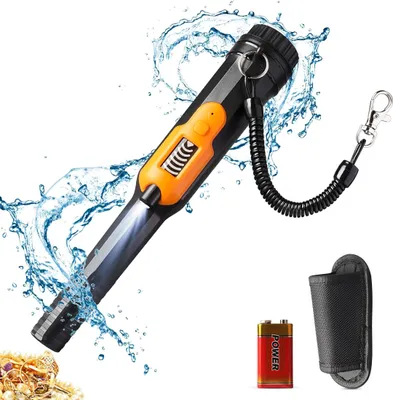 Produktbild von Metalldetektoren, Leichter Metalldetektoren, IP68 Wasserdicht, 360° Suchen, Pin Pointer Metallsucher, LCD-Display, 3 Modi, für Kinder & Anfänger