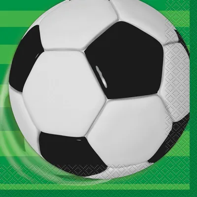 Produktbild von 16 Fußball Servietten Soccer Team 33cm