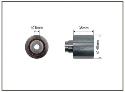 Produktbild von CAFFARO 62-35 Umlenkrolle Zahnriemen Ø40mm für VW Golf IV Schrägheck (1J1) GOLF VI (5K1) Golf V Schrägheck (1K1) POLO (9N) für AUDI A4 Avant (8K5, B8)