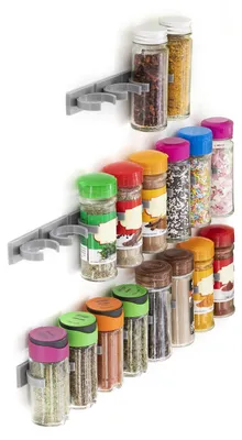 Imagen del producto de Estante especias autoadhesivo y divisible Jarlock x20 InnovaGoods