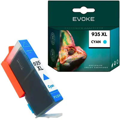 Produktbild von Evoke kompatible Tinte für HP 935XL HP935 C2P24AE Cyan 18 ml 1560 Seiten OfficeJet 6812 6815 6820 6822 6825; OfficeJet Pro 6230 6235 6239 6830 6835