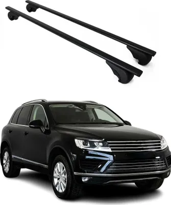 Obrázek produktu pro Příčné střešní nosiče pro VW Touareg 2010–2018, černé