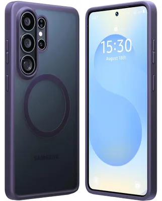 Obrázek produktu pro Torras – Guardian Magnetic Series magnetické ochranné pouzdro pro Samsung Galaxy S26 Ultra – tmavě fialové