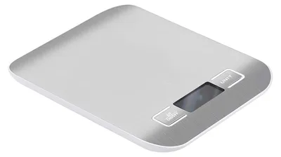 Image de Max Excell, balance de cuisine numérique 10 kg avec écran LCD et précision de 1 g, argent