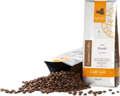 Produktbild von Kaffee Kenya Kiundi in 1 kg Tüte, ganze Bohne