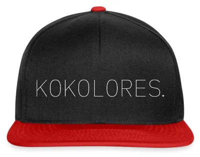Produktbild von Spreadshirt Stromberg Kokolores Snapback Cap, One size, Schwarz/Rot