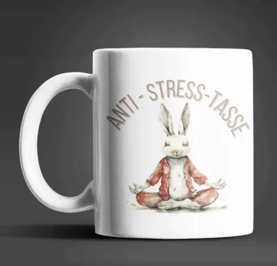 Produktbild von Yoga Hase Anti Stress Keramik Kaffeetasse Teetasse Tasse Geschenke