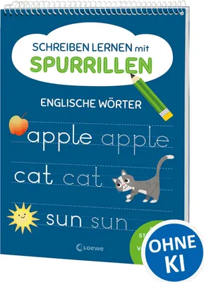 Produktbild von Schreiben lernen mit Spurrillen - Englische Wörter