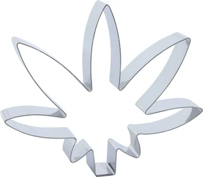Produktbild von 1 Keks - Ausstecher Hanf Blatt / Marihuana Blatt