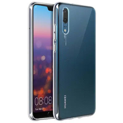 Produktbild von Avizar, Kratzfeste Silikon-Schutzhülle (Ultra-Clear) für Huawei P20, Transparent