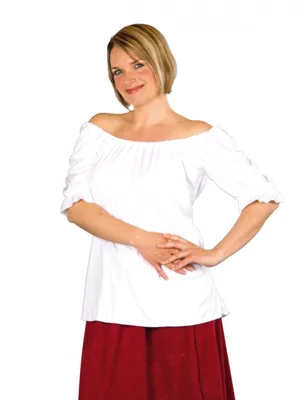 Produktbild von weiße Allzweckbluse, Größe:40-42
