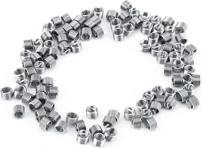 Produktbild von 100pcs M4 Edelstahl SS304 Spiraldraht Schraubengewindeeinsätze (M4*0.7*1.5 D)