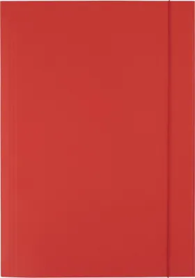 Produktbild von D.RECT 25 Stück Sammelmappe aus Karton Postmappe mit Gummiband 300g Rot