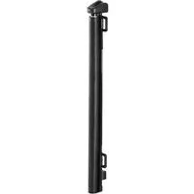 Obrázek produktu pro Rozšiřitelné dětské zábradlí, šířka až 143 cm a výška 80 cm, s bezpečnostním zámkem, praktický design umožňující průchod, mřížky vhodné pro domácí zvířata i děti, pro použití v interiéru i exteriéru, barva černá