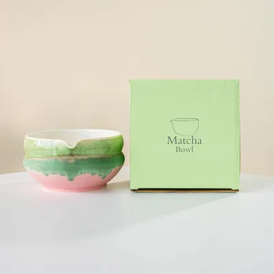 Productafbeelding van Handgemaakte Matcha Kom met Spout