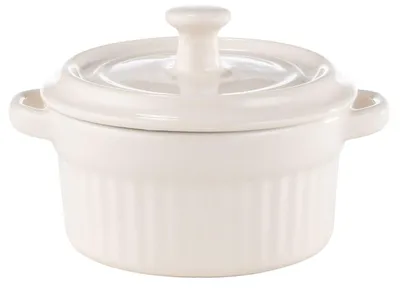 Produktbild von Keramik Mini-Cocotte für Zubereitung und Servieren von Einzelportionen mit gleichmäßiger Wärmeverteilung
