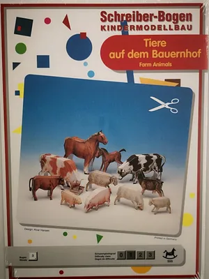 Obrázek produktu pro Schreiberův list dětské modelování zvířat na farmě