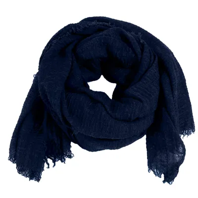 Produktbild von Niklarson Schal Tuch dunkelblau 190x100cm Damen Poncho Stola Pareo Viskose T1488