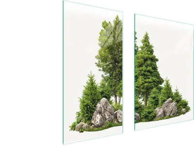 Immagine prodotto di Piastre copri fornelli 2 pezzi 75x52 Copri piano cottura in Vetroceramica tagliere in vetro verde bosco