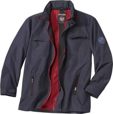 Produktbild von Atlas For Men - Windjacke Durchgehender Reißverschluss für Herren AF204 (M) (Marienblau)