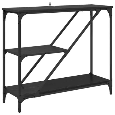 Zdjęcie produktu dla Konsola Czarny Dąb 88,5 x 30 x 75 cm Materiał drewnopochodny