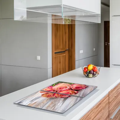 Produktbild von Glasschutzplatte für den Herd 2x40x52 Rose