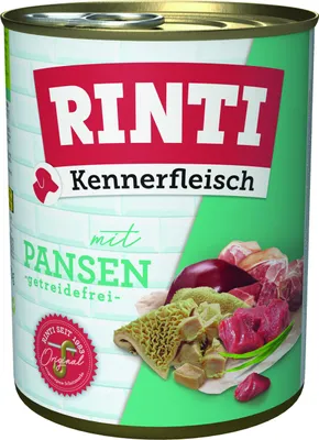 Produktbild von RINTI Kennerfleisch, Adult, jede Rasse, Pansen, 800 g, Ohne Soja