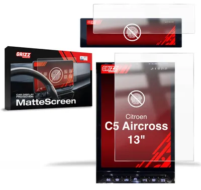 Immagine prodotto di Pellicola opaca 2 in 1 per display auto Citroën C5 Aircross 13" (2026), Grizz Protector