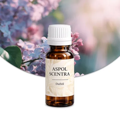 Produktbild von Aspol Scentra Flieder UFIGREEN Duftöl für Kerzen und Diffusoren 20 ml, KI-generiertes Bild