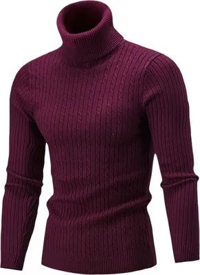 Produktbild von ANTCOOL Herbst und Winter Herren Rollkragenpullover warmer Herrenpullover schlanker Freizeitpullover