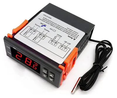 Digitaler Temperaturregler 24V 10A Relais -50~99°C mit Sensor