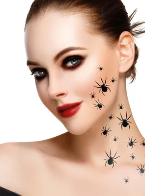 Obrázek produktu pro Pavoučí samolepka na tetování pro halloweenský kostým