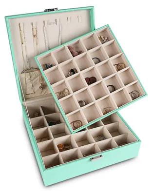 Zdjęcie produktu dla Elegancki organizer na biżuterię z 50 przegródkami