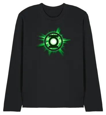 Produktbild von Green Lantern - T-Shirt für Herren/Damen Uni, Langärmlig TV40837 (S) (Schwarz)