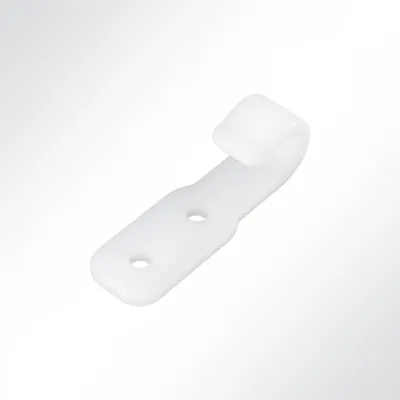 Produktbild von Lysel® Kunststoff Planenhaken offen, (BxL) 20x63mm in Weiß (1 Stück)
