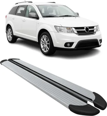 Image de Marchepieds Latéraux pédale pour Fiat Freemont 2011-2016 Aluminium Argent 2Pcs