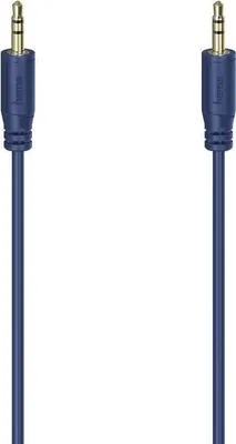 Produktbild von Hama Flexi-Slim, 3.5mm, Männlich, 3.5mm, Männlich, 0,75 m, Blau