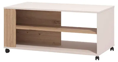 Produktbild von Dosso - Couchtisch, 101x55x46h cm Beige, mit Rollen